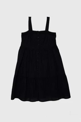 Zdjęcie produktu Levi's sukienka bawełniana kolor czarny maxi rozkloszowana A8649