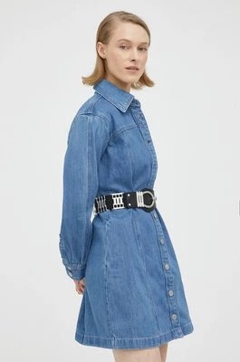 Zdjęcie produktu Levi's sukienka jeansowa kolor niebieski mini oversize