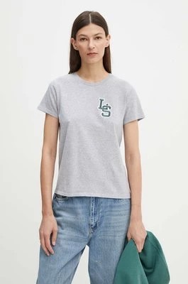 Zdjęcie produktu Levi's t-shirt bawełniany damski kolor szary 17369