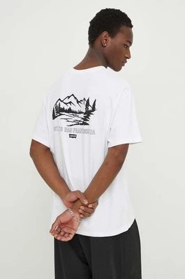 Zdjęcie produktu Levi's t-shirt bawełniany męski kolor biały z aplikacją