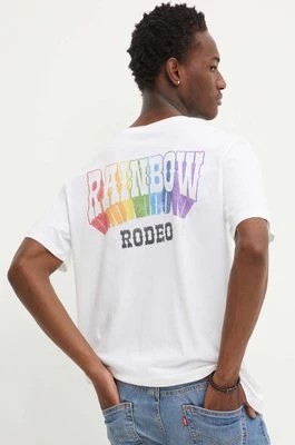 Zdjęcie produktu Levi's t-shirt bawełniany Pride męski kolor biały z nadrukiem