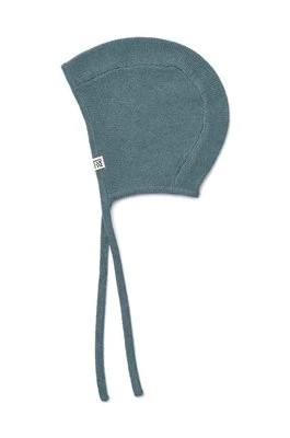 Zdjęcie produktu Liewood czapka bawełniana niemowlęca kolor szary z cienkiej dzianiny bawełniana