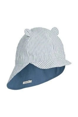 Zdjęcie produktu Liewood czapka dwustronna bawełniana dziecięca kolor niebieski wzorzysta