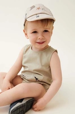 Zdjęcie produktu Liewood czapka dziecięca Tone Baby Printed Cap kolor beżowy wzorzysta