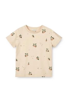 Zdjęcie produktu Liewood t-shirt bawełniany niemowlęcy Apia Baby Printed Shortsleeve T-shirt kolor różowy wzorzysty