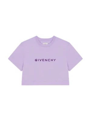 Zdjęcie produktu Liliowa Bawełniana Koszulka z Emblematem Givenchy Givenchy