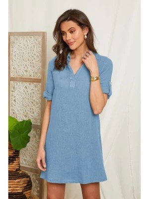 Zdjęcie produktu Lin Passion Lniana sukienka w kolorze błękitnym rozmiar: 40/42