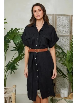 Zdjęcie produktu Lin Passion Lniana sukienka w kolorze czarnym rozmiar: 34/36