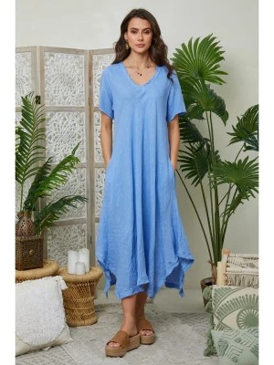 Zdjęcie produktu Lin Passion Lniana sukienka w kolorze niebieskim rozmiar: 40/42