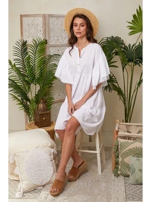 Zdjęcie produktu Lin Passion Sukienka w kolorze białym rozmiar: 36/38