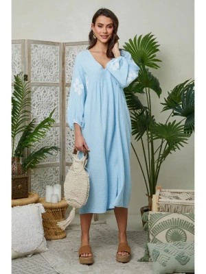 Zdjęcie produktu Lin Passion Sukienka w kolorze błękitnym rozmiar: 36/38