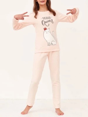 Zdjęcie produktu Lina Pink Piżama w kolorze beżowym rozmiar: 140