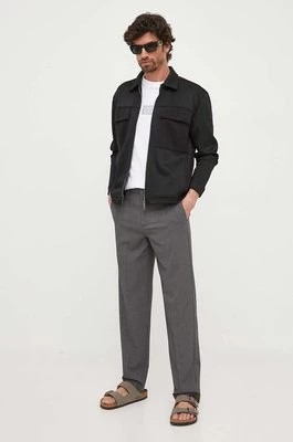 Zdjęcie produktu Lindbergh spodnie męskie kolor szary w fasonie chinos