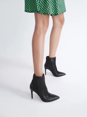 Zdjęcie produktu Liu Jo Black Ankle Boots With Gemstones LIUJO