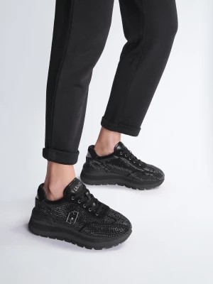 Zdjęcie produktu Liu Jo Black Sneakers With All-over Rhinestones LIUJO