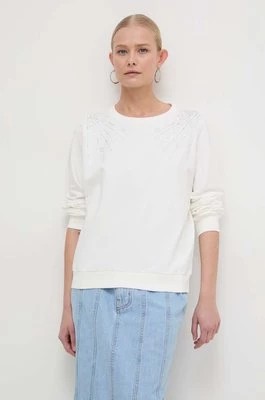 Zdjęcie produktu Liu Jo bluza damska kolor beżowy z aplikacją