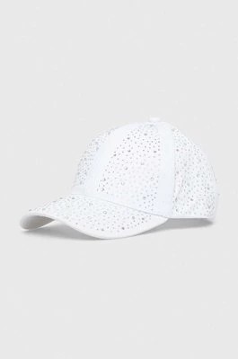 Zdjęcie produktu Liu Jo czapka z daszkiem kolor biały z aplikacją