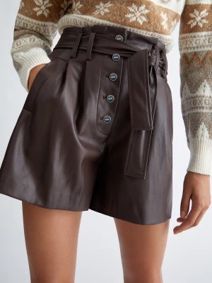 Zdjęcie produktu Liu Jo High-rise Shorts In Coated Fabric LIUJO