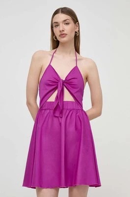 Zdjęcie produktu Liu Jo sukienka kolor fioletowy mini rozkloszowana