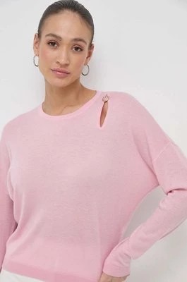 Zdjęcie produktu Liu Jo sweter wełniany damski kolor różowy lekki