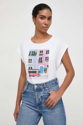 Zdjęcie produktu Liu Jo t-shirt damski kolor beżowy