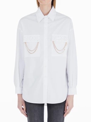 Zdjęcie produktu Liu Jo White Shirt With Bejewelled Appliqués LIUJO