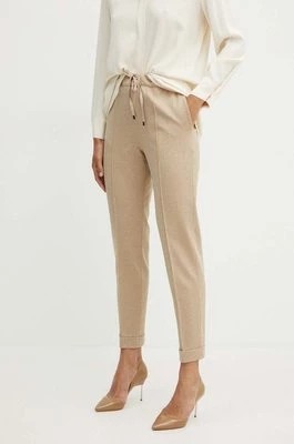 Zdjęcie produktu Liviana Conti spodnie damskie kolor beżowy proste high waist CNTI86