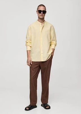 Zdjęcie produktu Lniana koszula o klasycznym kroju mango man