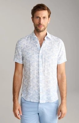 Zdjęcie produktu Lniana koszula Pit w kolorze jasnoniebieskim/białym Joop