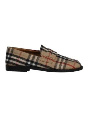 Zdjęcie produktu Loafers z wełnianego filcu w kratkę Burberry