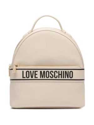 Zdjęcie produktu Logo Lettering Ivory PU Plecak Love Moschino