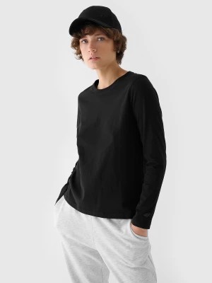 Zdjęcie produktu Longsleeve oversize gładki damski - czarny 4F