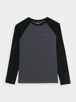 Zdjęcie produktu Longsleeve regular gładki chłopięcy - szary 4F