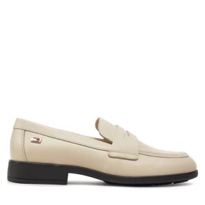 Zdjęcie produktu Lordsy Tommy Hilfiger Flag Leather Classic Loafer FW0FW08030 Beżowy