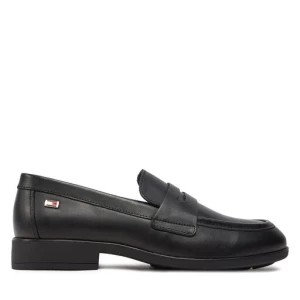 Zdjęcie produktu Lordsy Tommy Hilfiger Flag Leather Classic Loafer FW0FW08030 Czarny