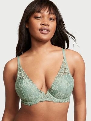 Zdjęcie produktu Love Cloud Biustonosz koronkowy Lace Half-Pad Plunge Victoria's Secret