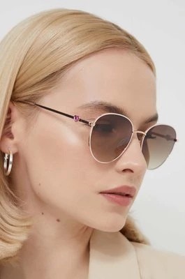 Zdjęcie produktu Love Moschino okulary przeciwsłoneczne damskie kolor beżowy MOL074/S