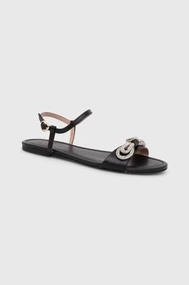 Zdjęcie produktu Love Moschino sandały skórzane damskie kolor czarny JA16181G1IIE0000