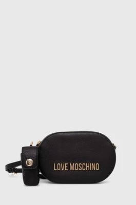 Zdjęcie produktu Love Moschino torebka skórzana kolor czarny JC4330PP0GK1000A