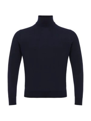 Zdjęcie produktu Luksusowy Sweter z Kaszmiru Elegancki Niebieski Colombo