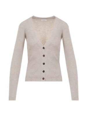 Zdjęcie produktu Lurex Silk Cardigan Brunello Cucinelli