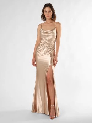 Zdjęcie produktu Luxuar Fashion Damska sukienka wieczorowa Kobiety Sztuczne włókno beżowy|złoty jednolity,