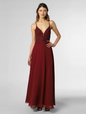 Zdjęcie produktu Luxuar Fashion Damska sukienka wieczorowa Kobiety Szyfon czerwony jednolity,