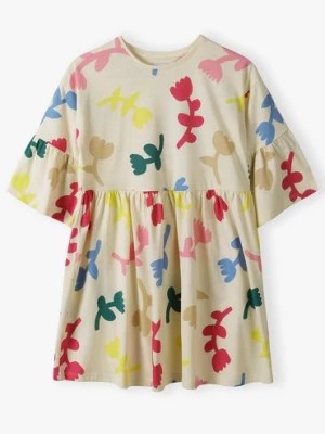 Zdjęcie produktu Luźna dzianinowa sukienka w kwiaty - Limited Edition
