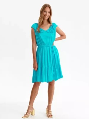 Zdjęcie produktu Luźna sukienka z wiązaniem w talii DRYWASH