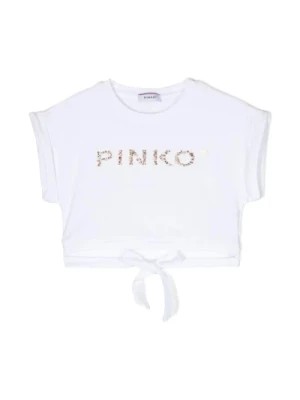 Zdjęcie produktu Luźny Bawełniany T-shirt Pinko