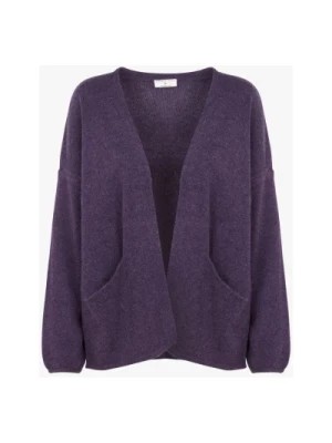 Zdjęcie produktu Luźny Fioletowy Sweter z Wełny dla Kobiet Des Petits Hauts