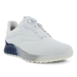 Zdjęcie produktu ECCO M Golf S-Three - Męskie skórzane buty do golfa z Gore-Tex - Biały - Size: (UK 10.5-11)