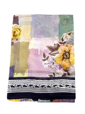 Zdjęcie produktu Made in Silk Jedwabna chusta w kolorze granatowym ze wzorem - 110 x 190 cm rozmiar: onesize