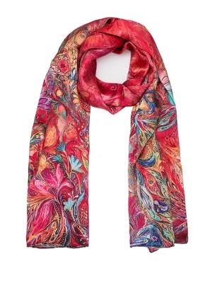 Zdjęcie produktu Made in Silk Jedwabny szal ze wzorem - (D)170 x (S)50 cm rozmiar: onesize